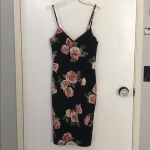 Floral body-con dress (never worn)